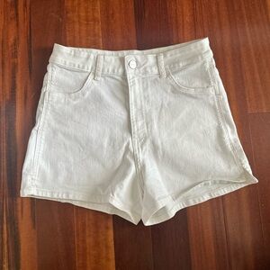 &Denim by H&M White Denim Shorts
